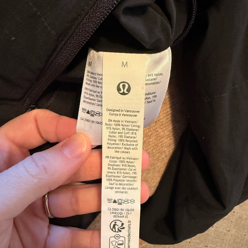 lululemon athletica Black Bomber Jacket - Picture 5 of 8